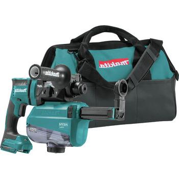 混凝土集尘| Makita XRH12ZW 18V LXT锂离子无刷11/16英寸. AVT SDS-PLUS AWS功能旋转锤带HEPA除尘器(仅限工具)